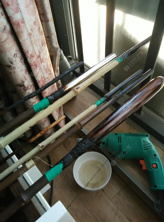 竹鱼竿制作工艺流程图片